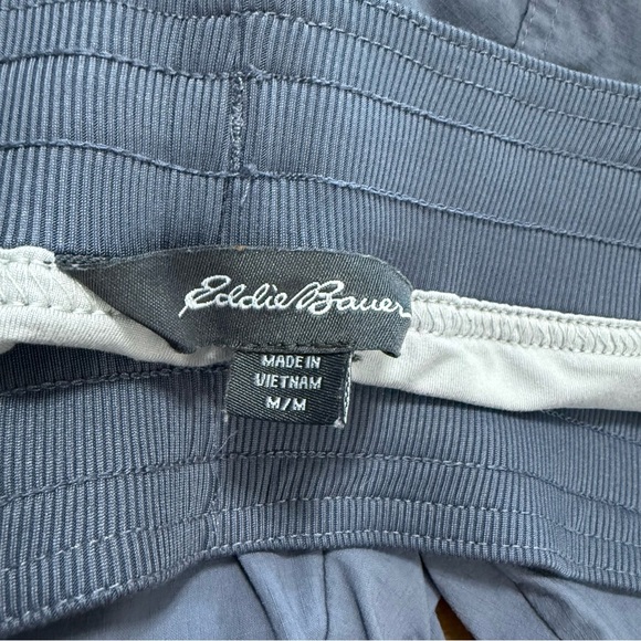 Eddie Bauer Blue Cargo Pants drawstring waist women’s size M - Picture 6 of 9